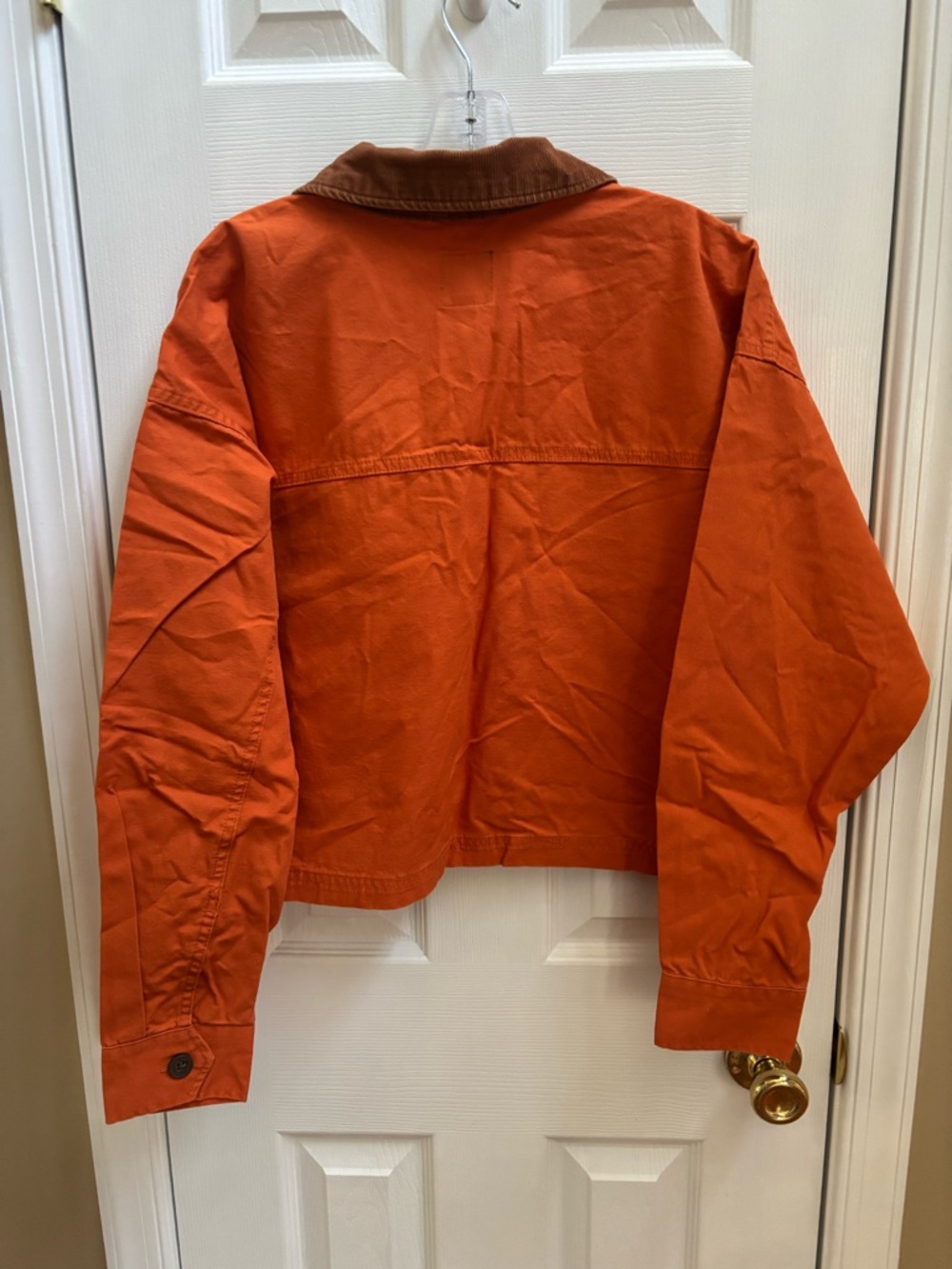 Wild Fable Woman’s Rust Cropped Utility Shacket 100% Cotton, Size Medium, NWT - Picture 4 of 4